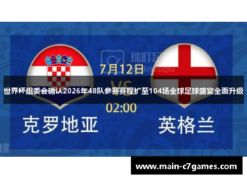 世界杯组委会确认2026年48队参赛赛程扩至104场全球足球盛宴全面升级